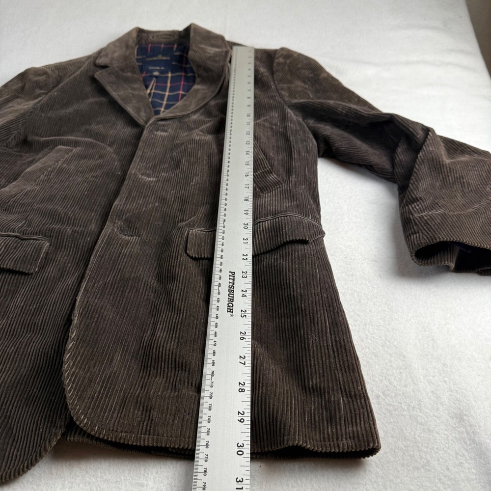 Brooks Brothers Mens Brown Corduroy 3-Button Sport Coat Elbow Patches Medium - Picture 11 of 12